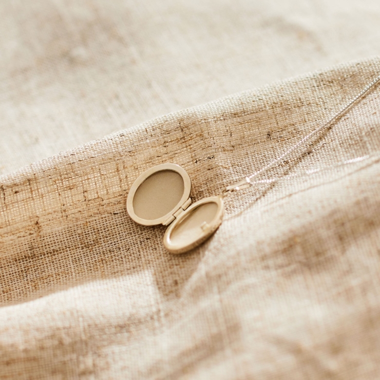 Personalized Sterling Silver Locket Necklace