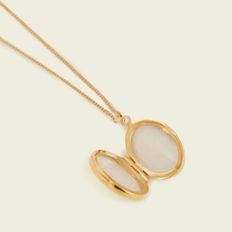 Personalized 18ct Gold Plated Locket Necklace