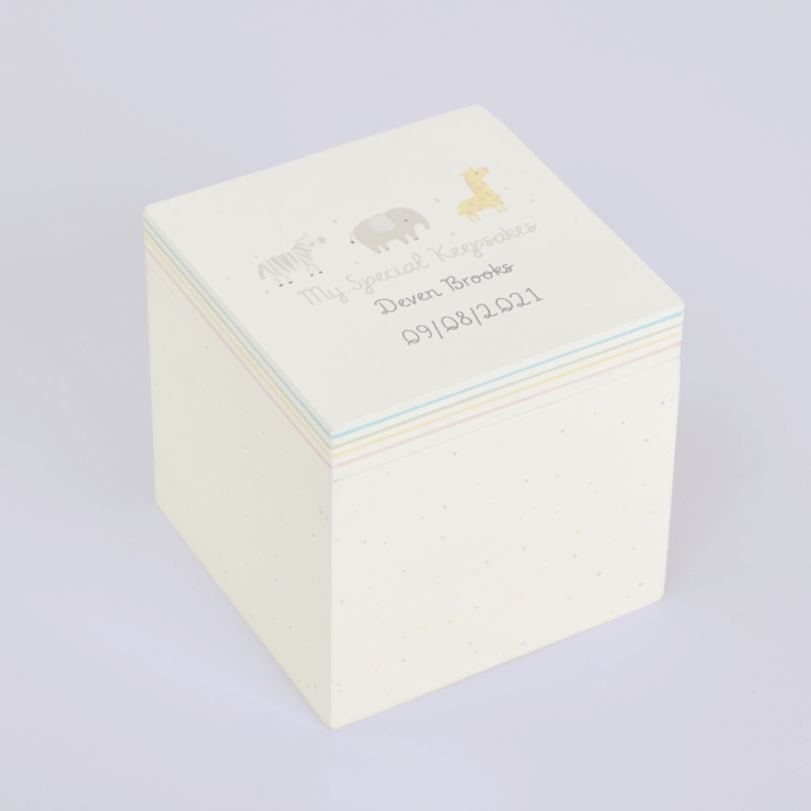 Personalised Born to be Loved Keepsake Box