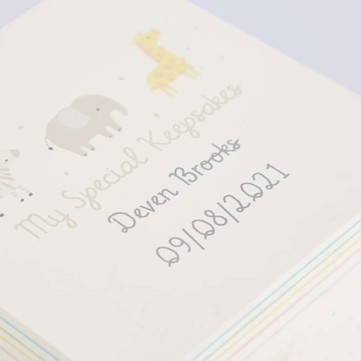 Personalised Born to be Loved Keepsake Box