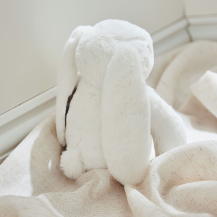 Personalized Christening Day White Bunny Soft Toy