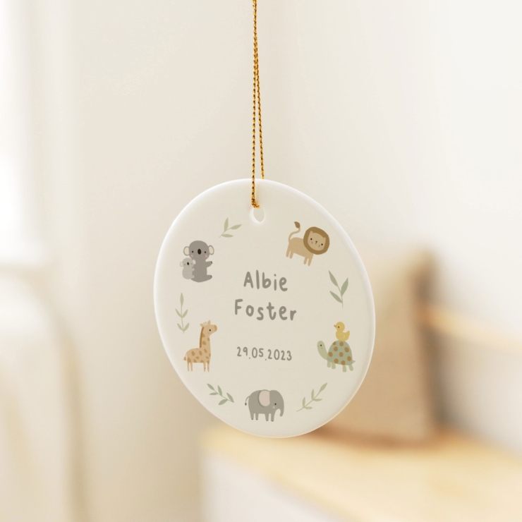 Personalized Born to be Loved Ceramic Decoration