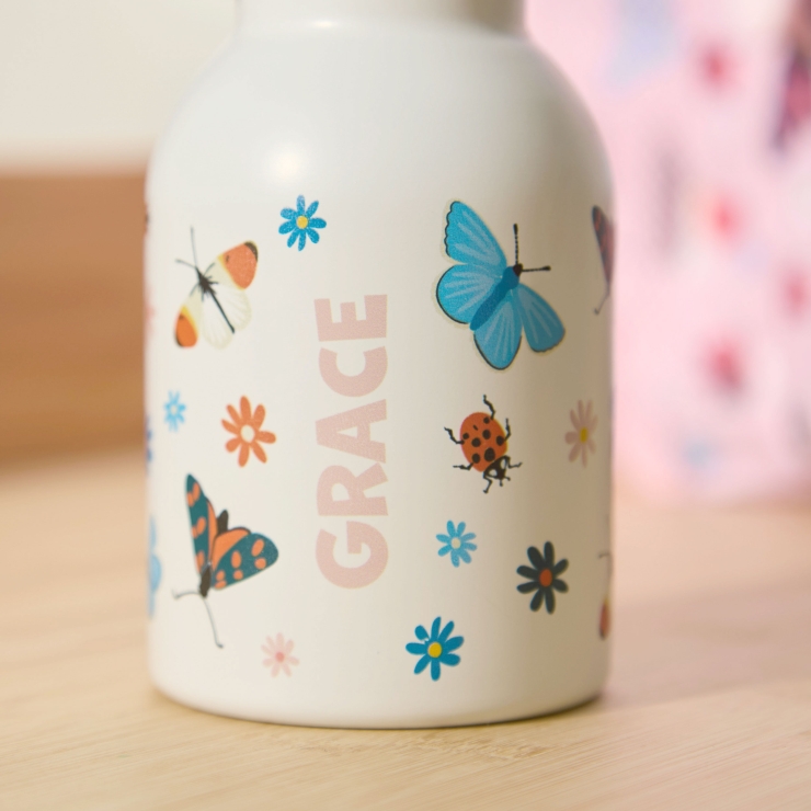 Personalised Natural History Museum™ Mini Beasts Water Bottle