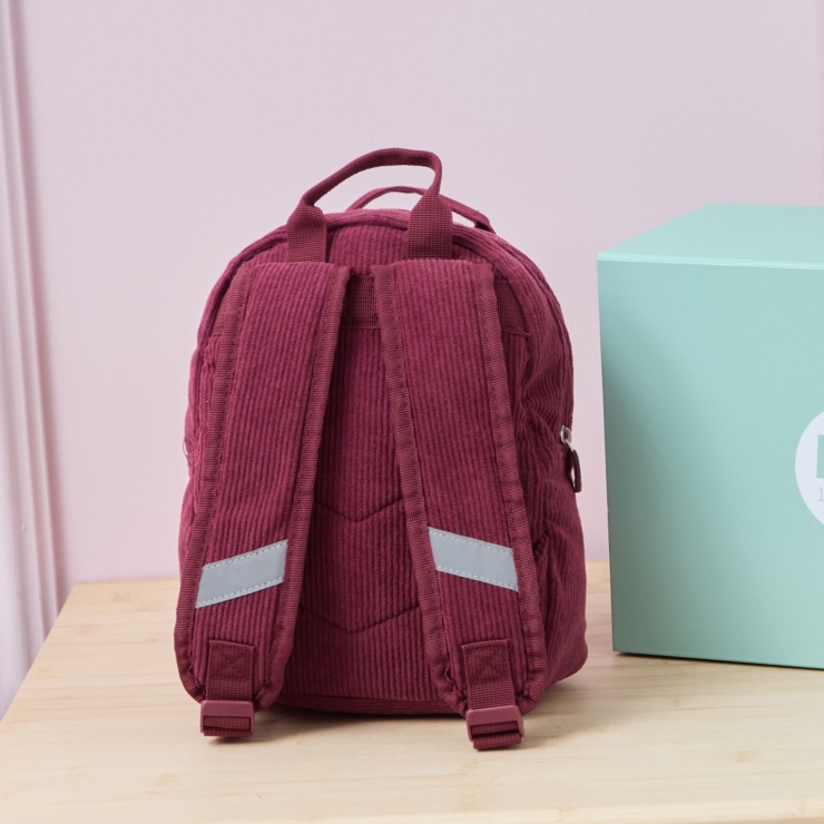 Personalised Big Name Berry Cord Backpack