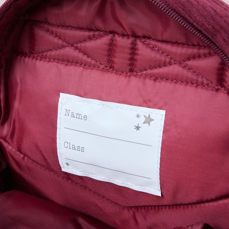 Personalised Big Name Berry Cord Backpack