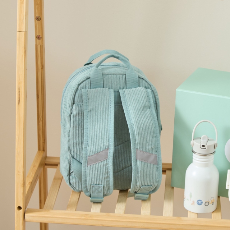 Personalised Big Name Sage Cord Backpack