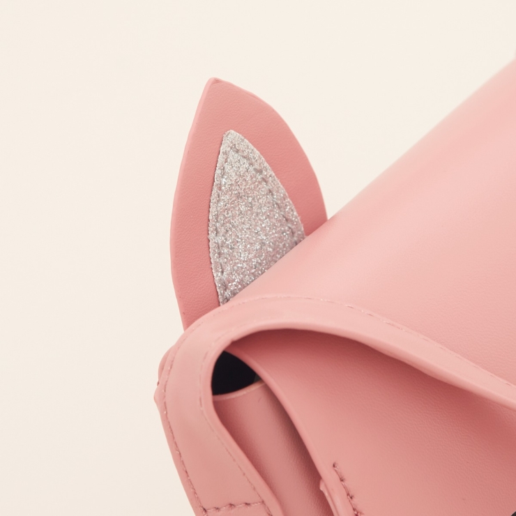 Personalized Pink Cat Toddler Handbag