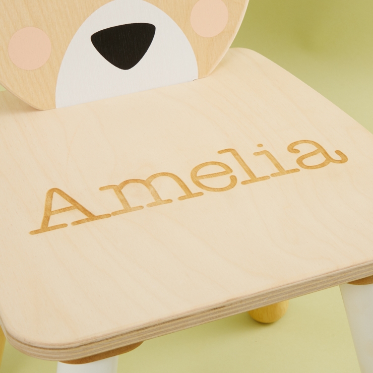 Personalised Deer Design Children's Chair
 - personalisation
