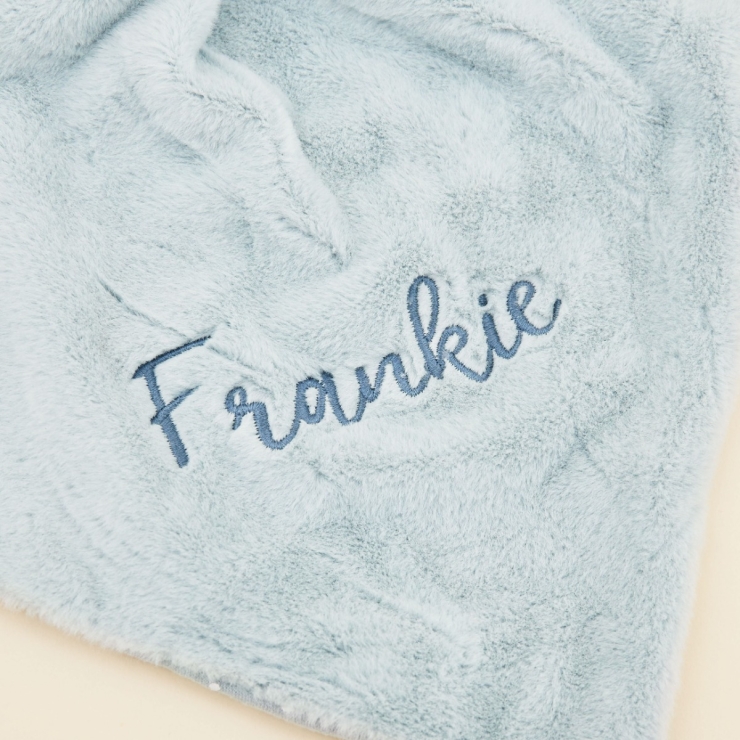 Personalised Blue Bunny Comforter