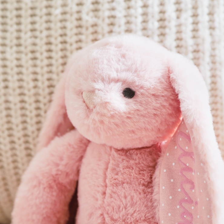 Personalized Pink Bunny Soft Toy