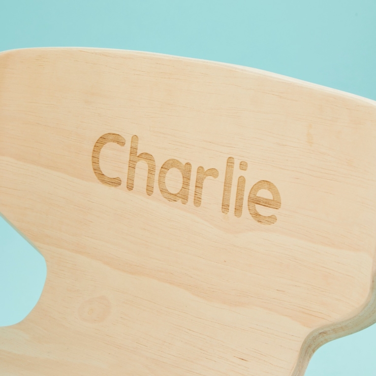 Personalised Plan Toys Chalkboard Colouring Table and Chair Set