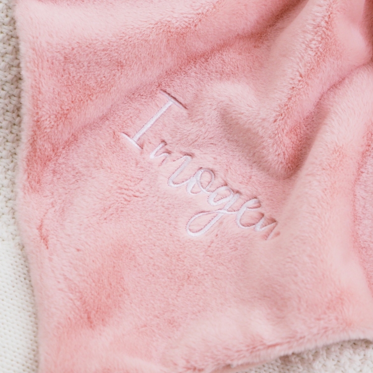 Personalized Pink Elephant Comforter
