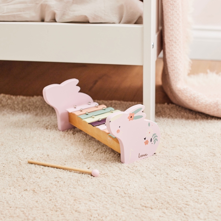 Personalised Wooden Bunny Xylophone FSC®