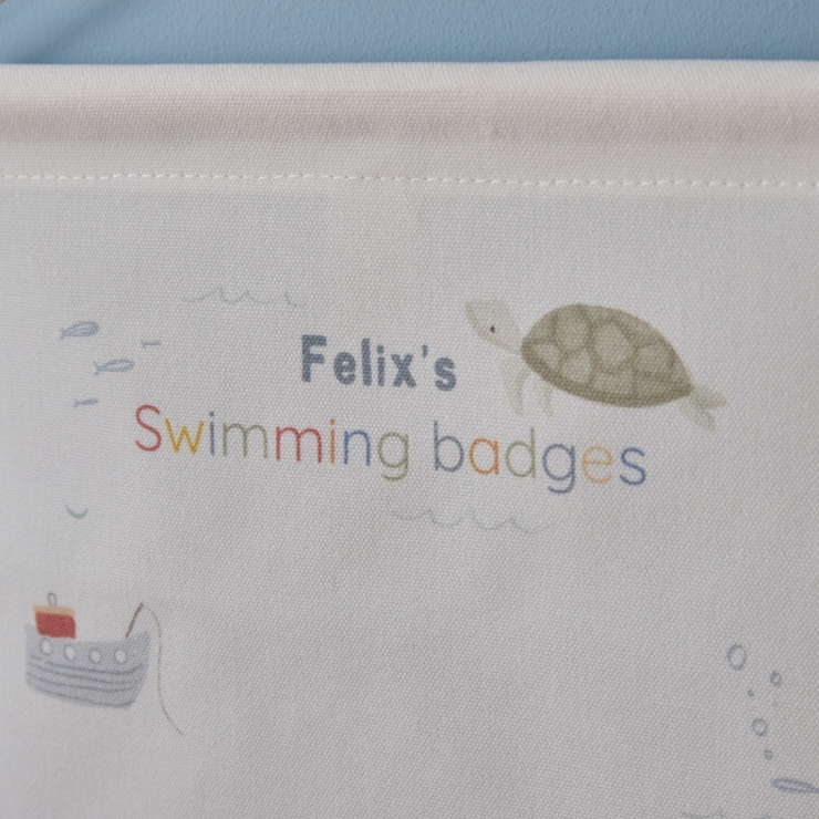 Personalised High Tide Swimming Badges Wall Hanging