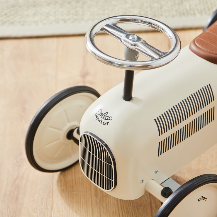 Personalised Off White Vilac Ride On Toy