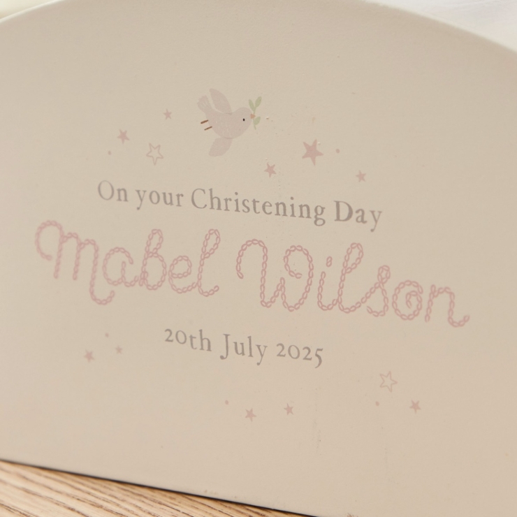 Personalised On Your Christening Day Money Box FSC®