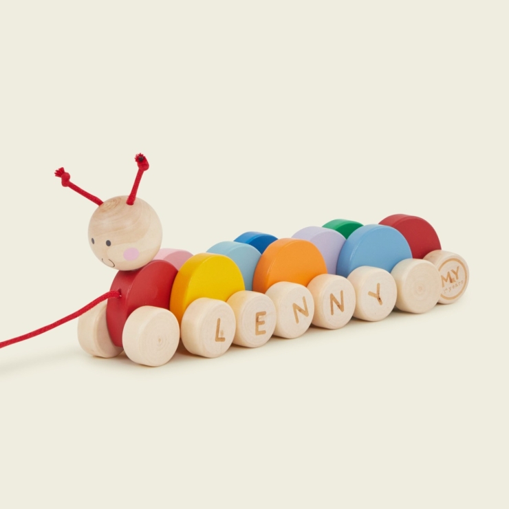 Personalized Pull Along Caterpillar FSC®