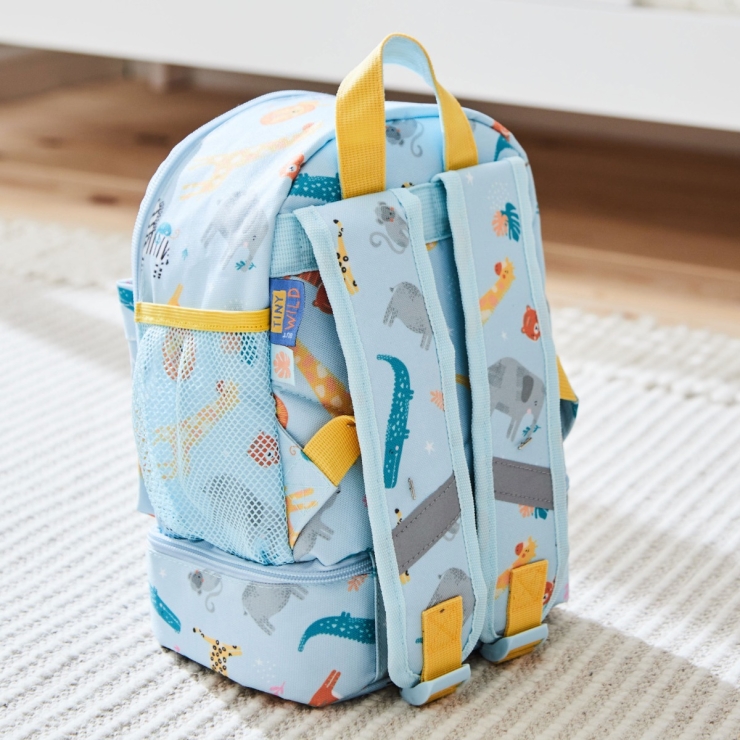 Personalized Safari Mini Backpack with Compartment