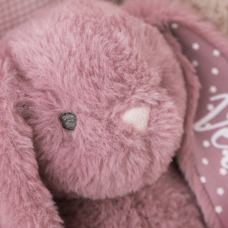 Personalized Dusky Mauve Bunny