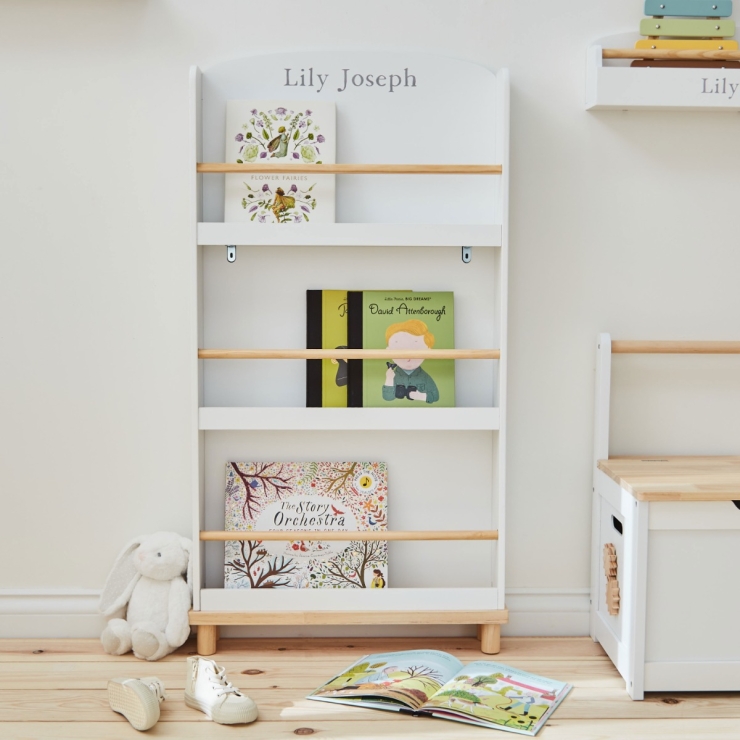 Personalised My 1st Years White Bookcase
