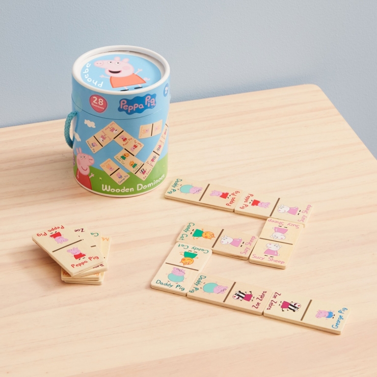 8th Wonder Personalised Peppa Pig Wooden Dominoes