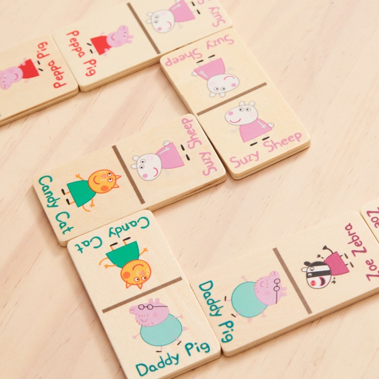 8th Wonder Personalised Peppa Pig Wooden Dominoes