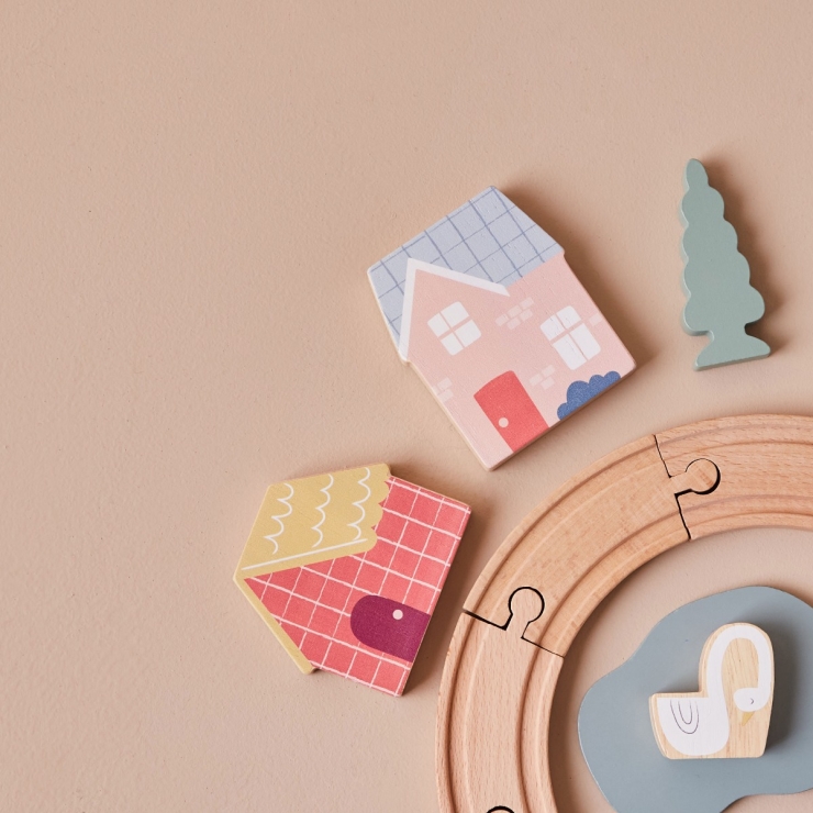 Personalised Just Bee Kids Wooden Train Set FSC®