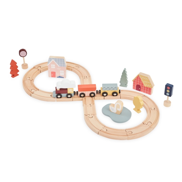 Personalised Just Bee Kids Wooden Train Set FSC®