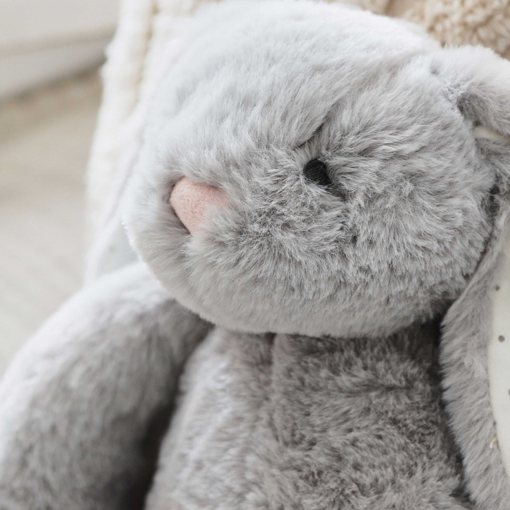 Personalised My 1st Easter Grey Bunny Soft Toy