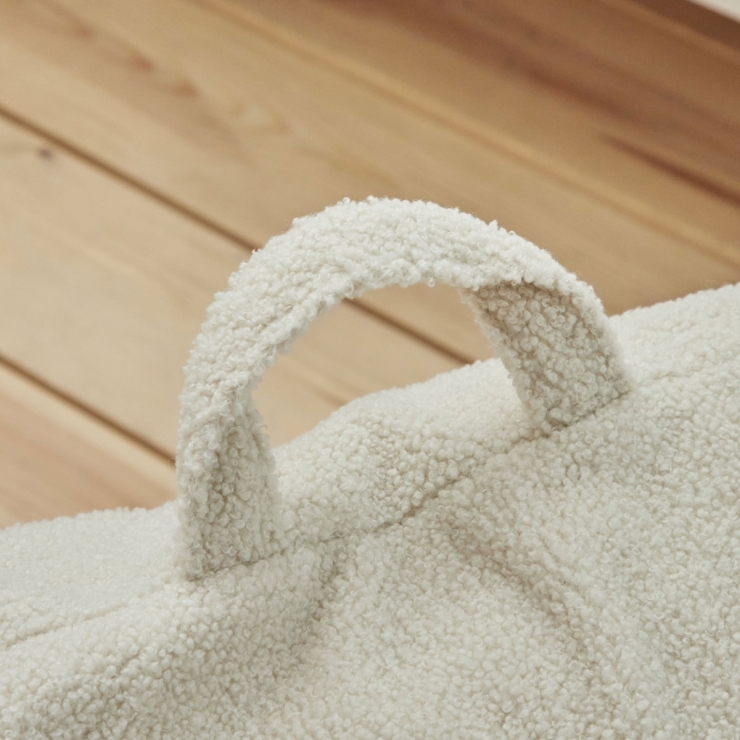 Personalised Bear Ecru Bean Bag Filled Chair 