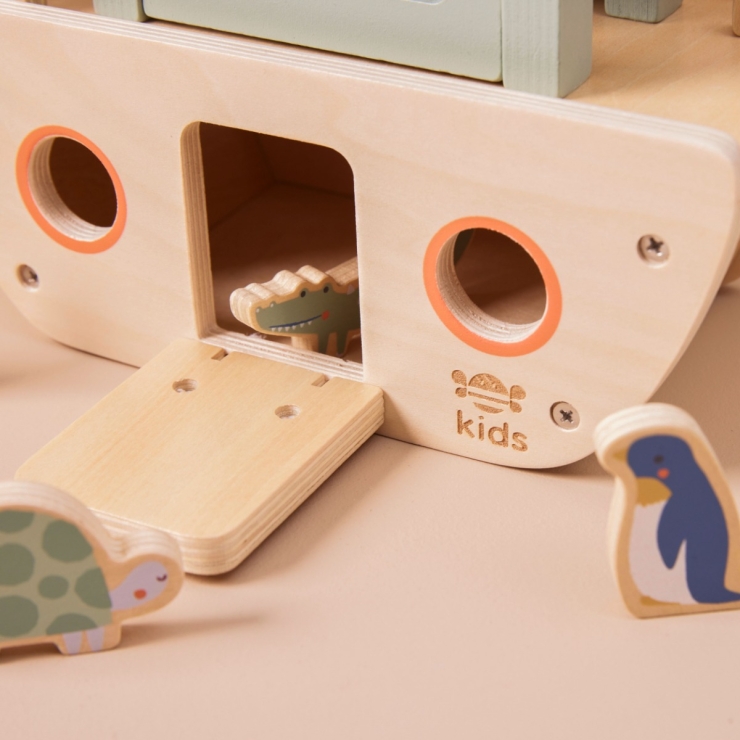 Personalised Just Bee Kids Wooden Noah’s Ark Play Set FSC®