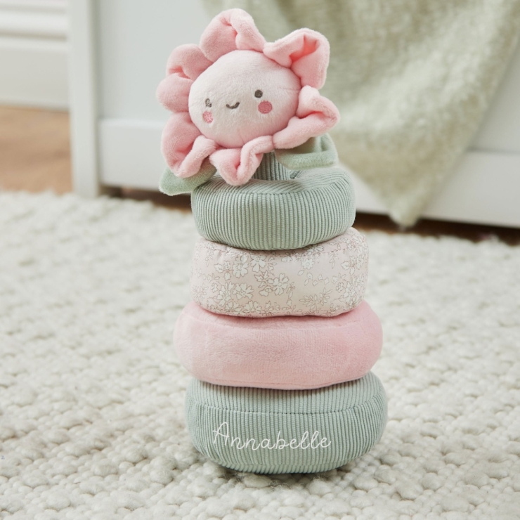 Personalized Flower Soft Stacking Toy