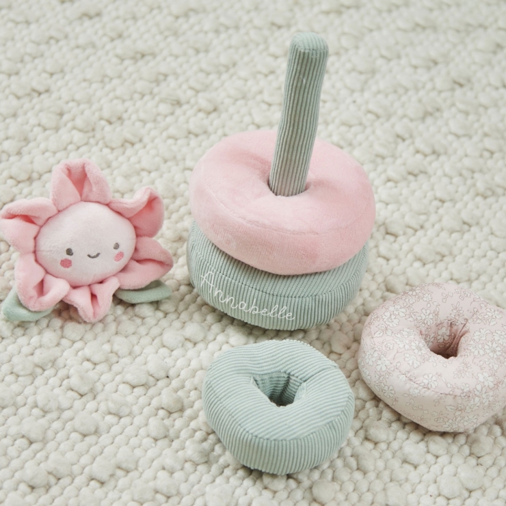 Personalized Flower Soft Stacking Toy