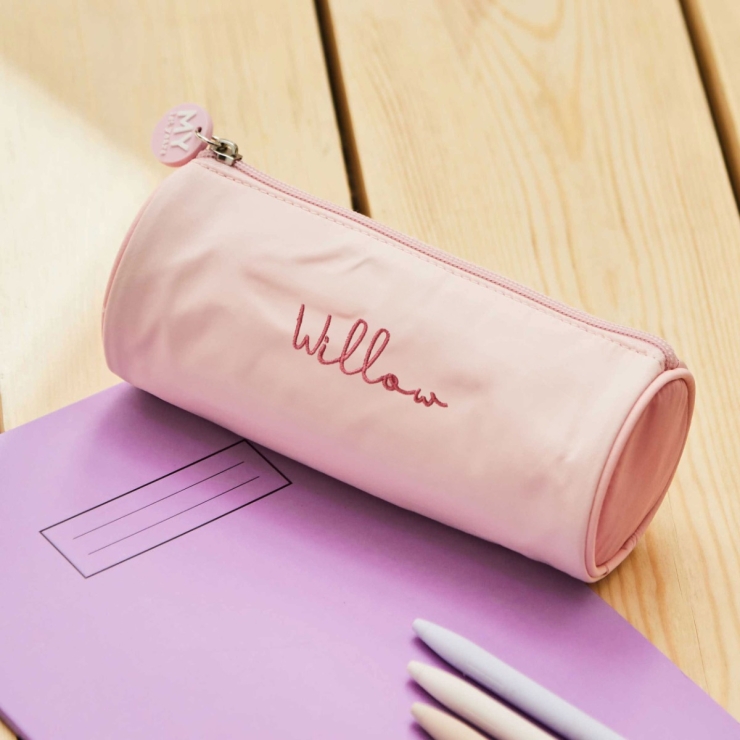 Personalized Pink Pencil Case
