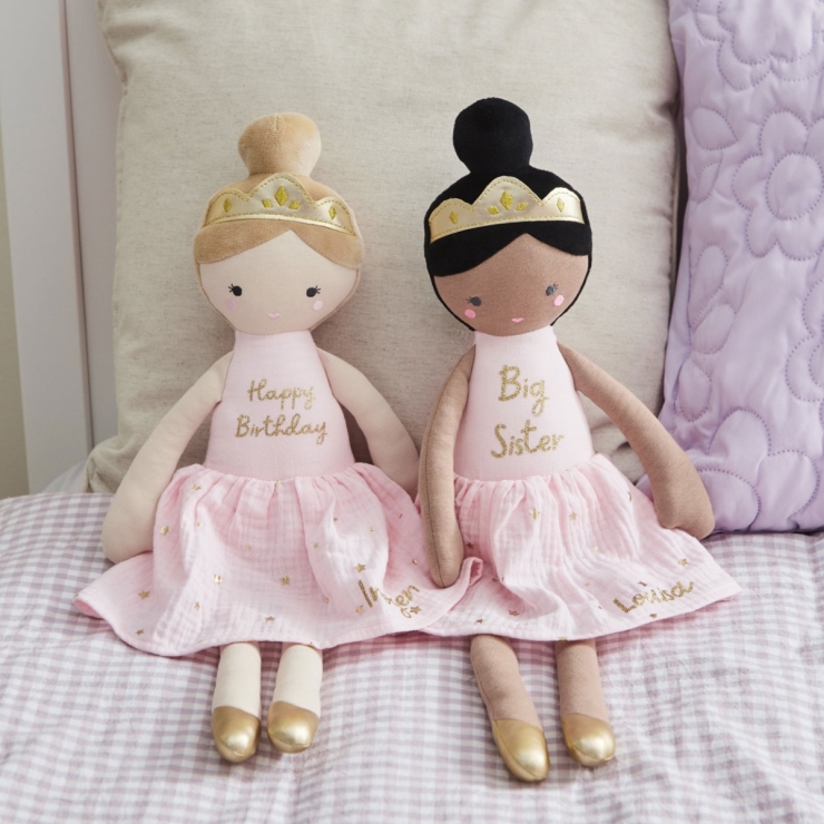 Personalised Large Ballerina Doll Blonde Hair