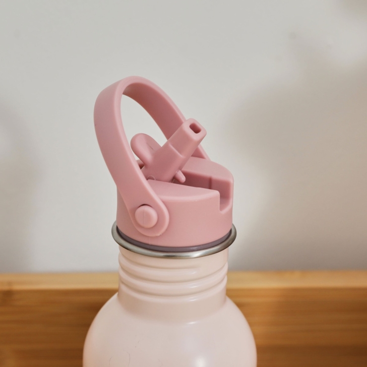 Personalised Pink Rainbow Water Bottle 