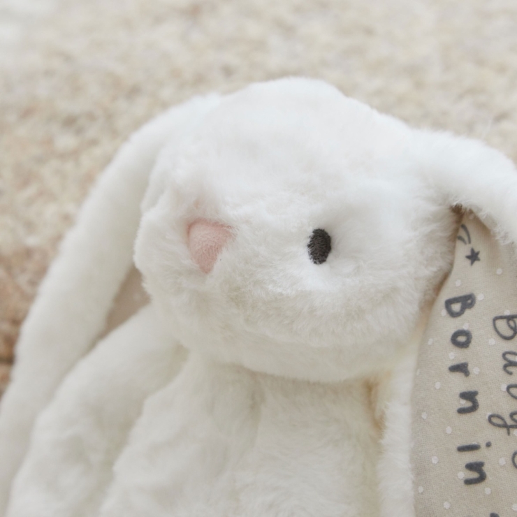 Personalized Born In 2026 White Bunny Soft Toy