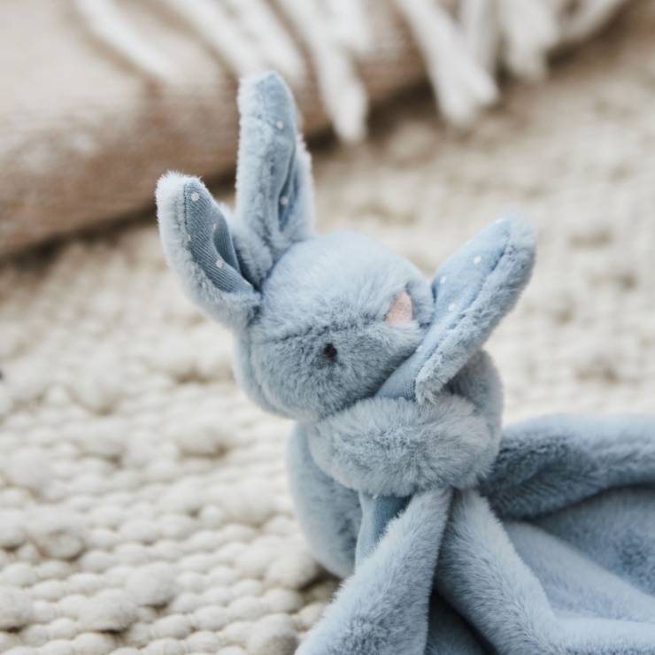 Personalized Born In 2026 Blue Bunny Comforter