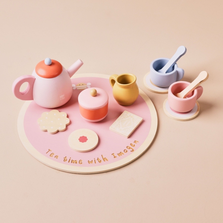 Personalised Just Bee Kids Wooden Tea Set FSC®