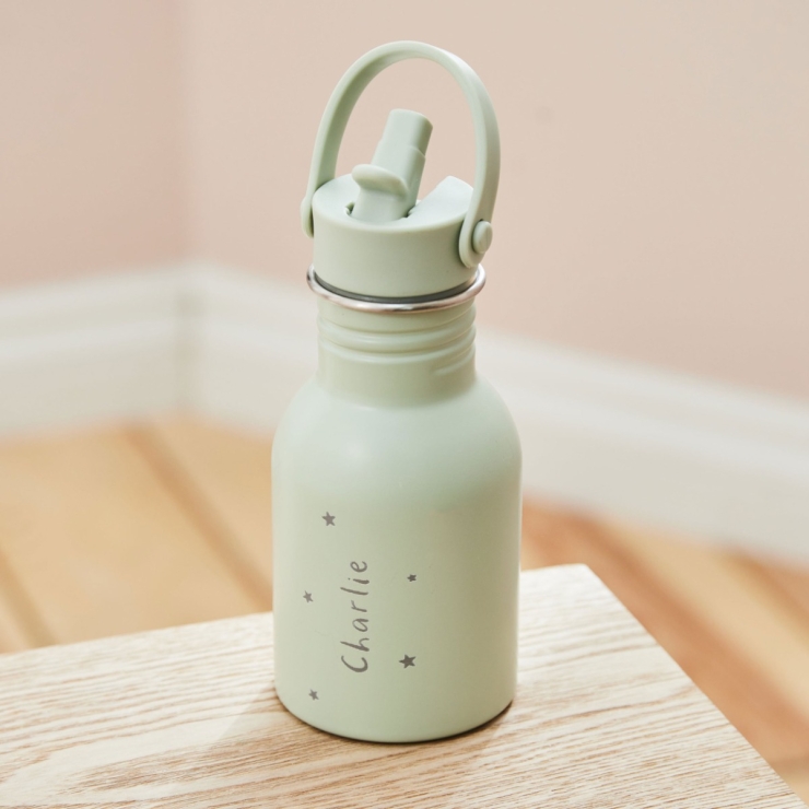 Personalized Name Engraved Sage Bottle