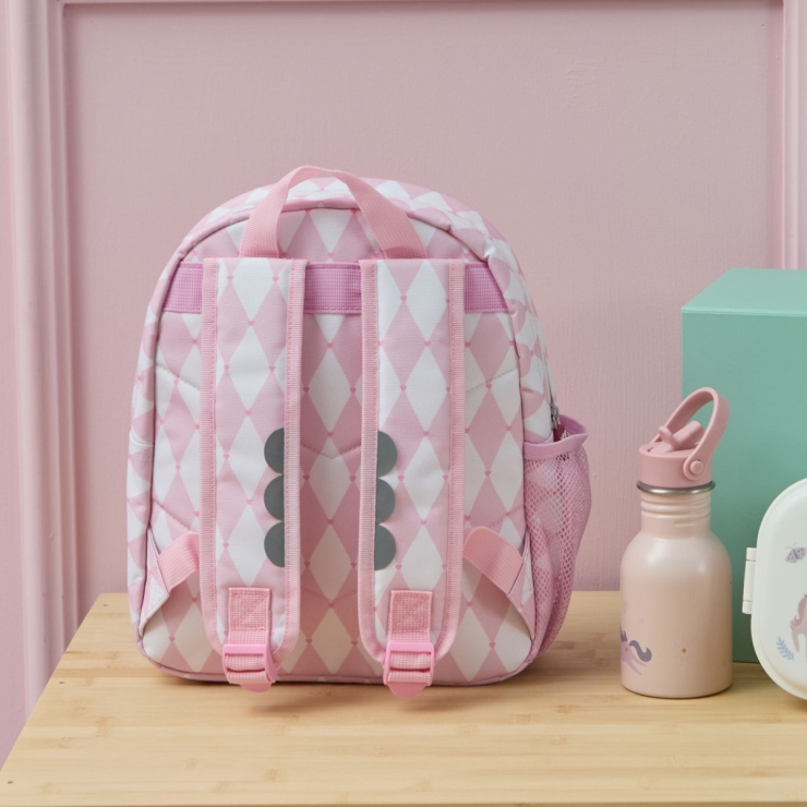 Personalised Harlequin Carousel Medium Backpack