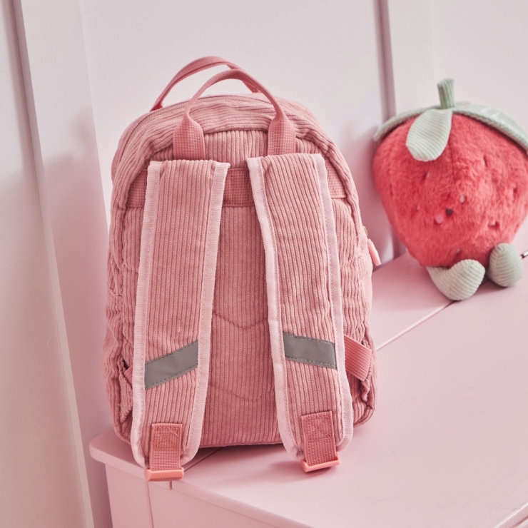 Personalized Bloom & Blossom Pink Mini Cord Backpack