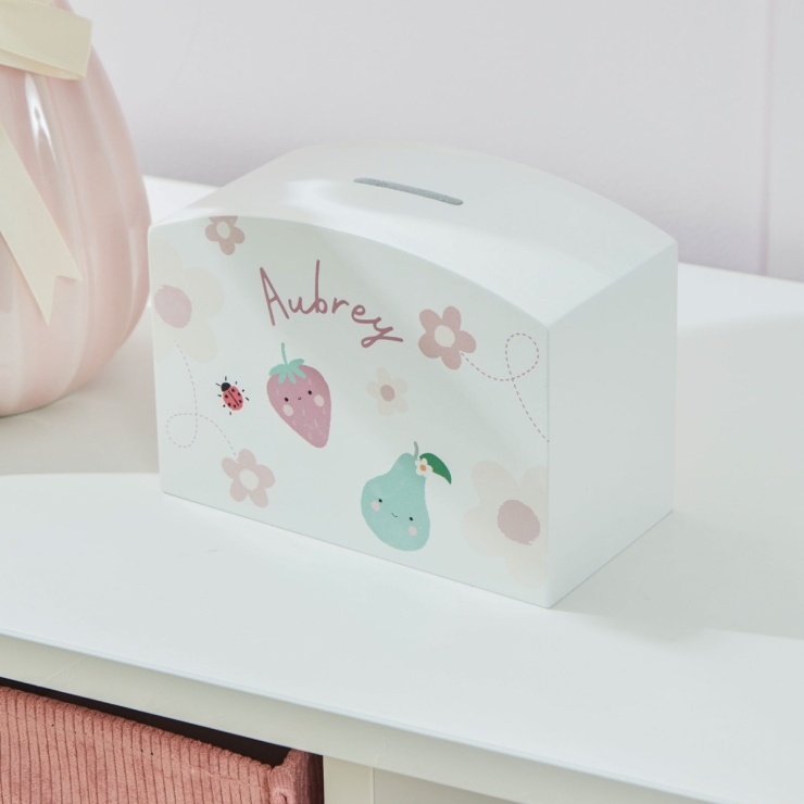 Personalised Blossom & Bloom Money Box FSC®