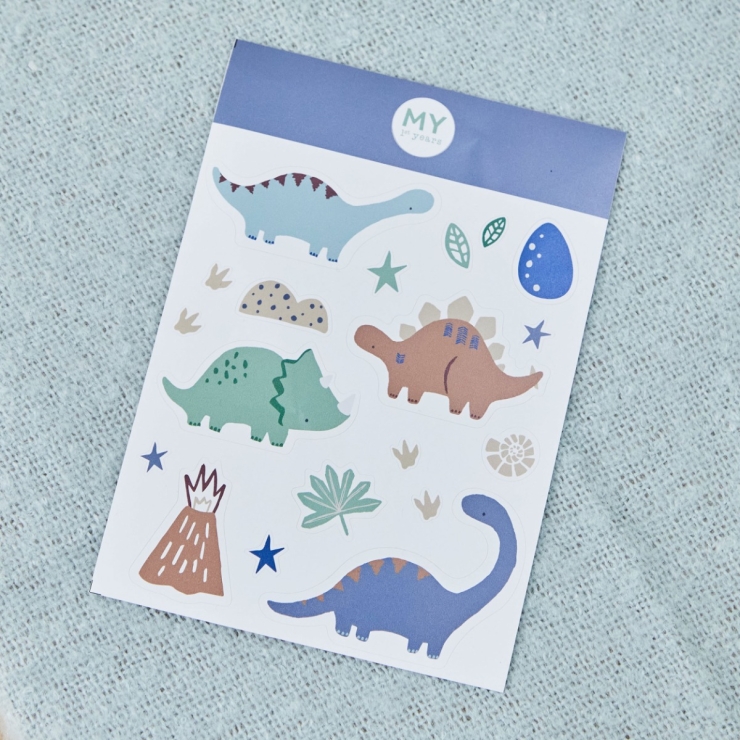 Dino Guitar Sticker Sheet