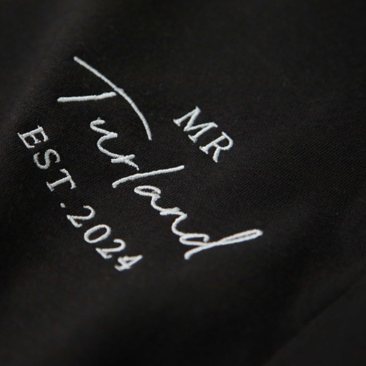 Personalised Black Mr Sweatshirt