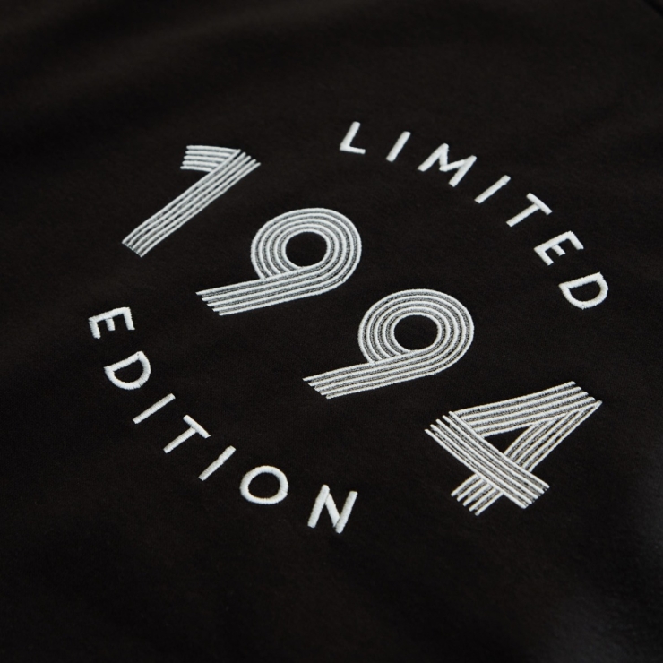 Personalised Men's Black Limited Edition Birth Year Sweatshirt