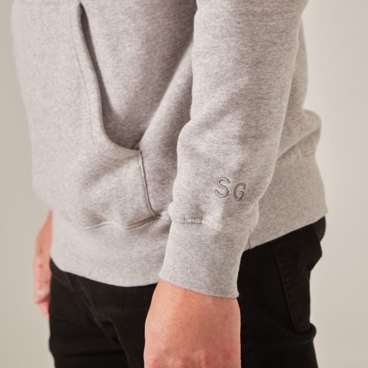 Personalised Men's Grey Limited Edition Birth Year Hoodie by Made Yours