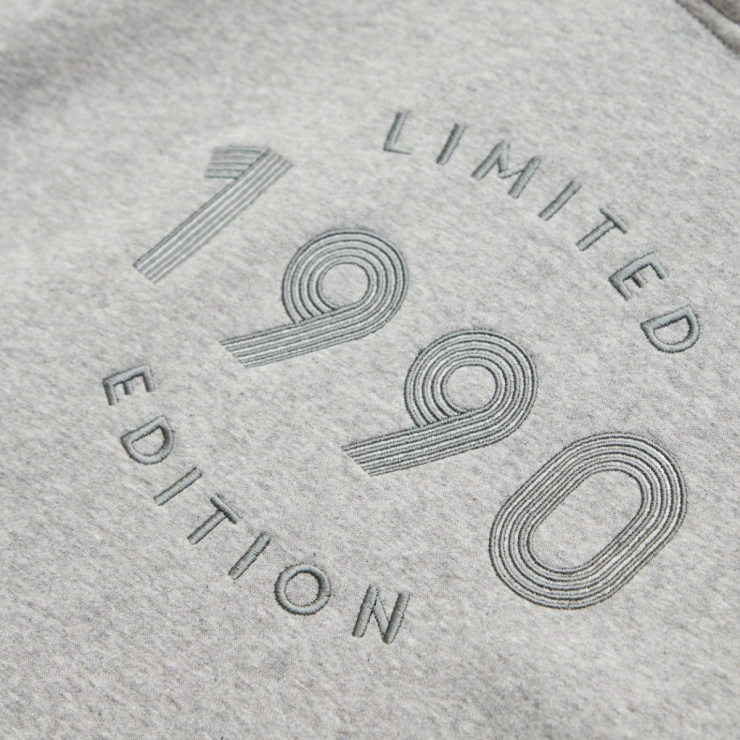 Personalised Men's Grey Limited Edition Birth Year Hoodie by Made Yours