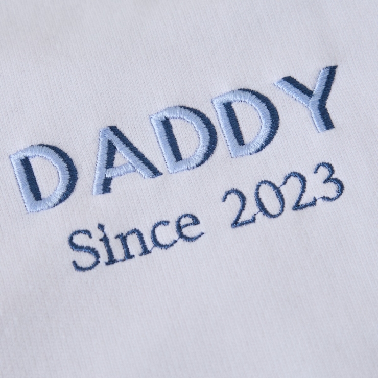Personalised Ecru Father's Day Daddy Sweatshirt