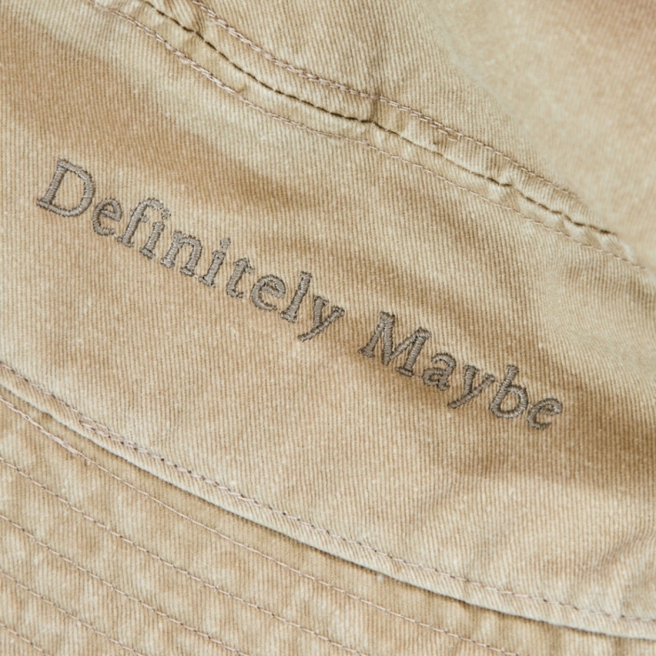 Personalised Vintage Bucket Hat in Sand 